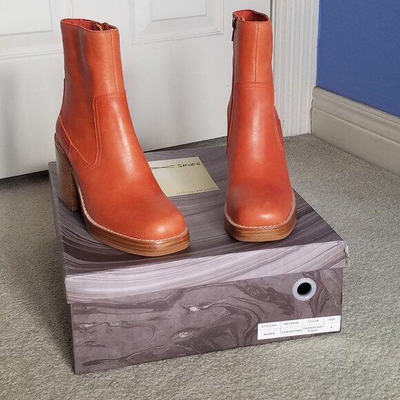 Jeffrey Campbell Maxen Leather Heel Booties - Picture 5 of 7